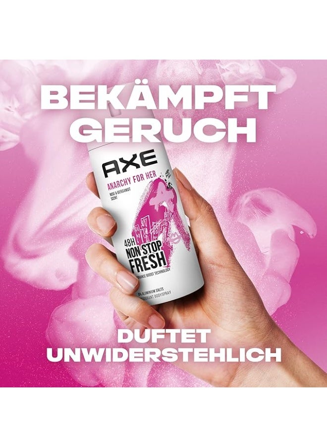 AXE BRAND AXE Anarchy For Her Deodorant Body Spray (250ml) – Floral & Fruity Fragrance for All-Day Freshness - Image 2